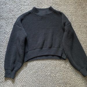 Chenille Mock Neck Sweater